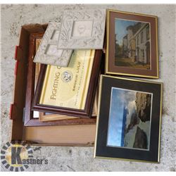 BOX OF MISC PICTURES