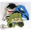 Image 1 : LOT OF 3 ANIMAL FACE TOQUES