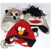 Image 1 : LOT OF 3 ANIMAL FACE TOQUES