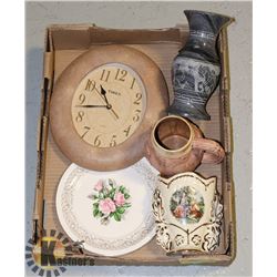 BOX OF MISC HOME ESTATE ITEMS