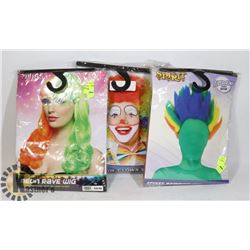 3 NEW COSTUME WIGS
