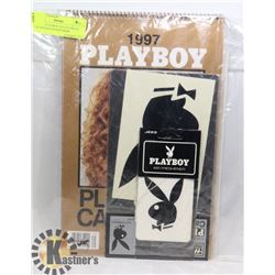 LOT OF PLAYBOY COLLECTIBLES CALENDAR STICKER MORE