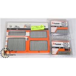 3 BOXES 16 GA PASSLODE FINISHING NAILS