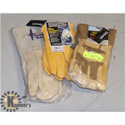 3 PAIR NEW WORK GLOVES