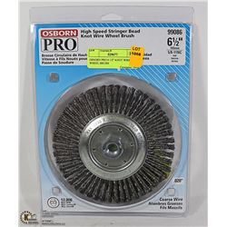OBSORN PRO 6 1/2" KNOT WIRE WHEEL BRUSH