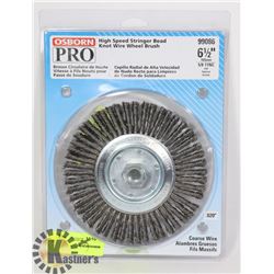 6.5" HIGHSPEED STRINGER BEAD KNOT WIRE WHEEL BRUSH