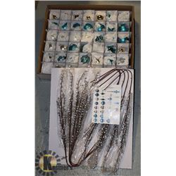 BOX OF CHRISTMAS DECORATIONS