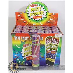 CASE OF 24 PARTY POPPERS (NOT FIREWORKS)