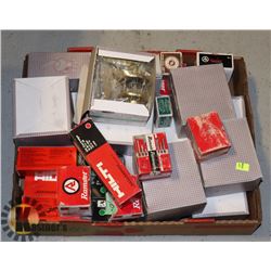 LARGE FLAT OF DOOR HANDLES, HILTI FASTENERS, AND