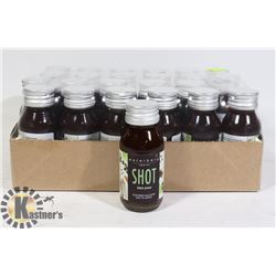 24 CASE OF ORGANIC TEA SHOTS "BLACK POWER" FLAVOR