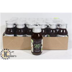 24 CASE OF ORGANIC TEA SHOTS "BLACK POWER" FLAVOR