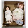 Image 1 : TWO PORCELAIN DOLLS