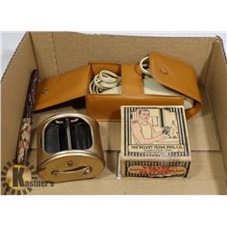 ESTATE FLAT OF VINTAGE SHAVING SUPPLIES