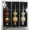 Image 1 : LOT OF THREE CHRISTMAS TREE TOPPERS/ DECORATIONS