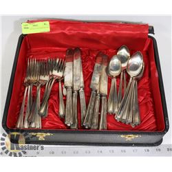 29 PIECE ANTIQUE SILVERWARE SET