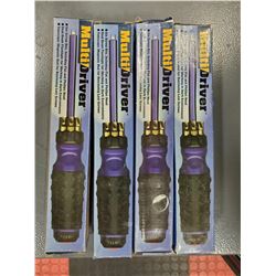 LOT OF 4 MULTI DRIVER SCREWDRIVERS