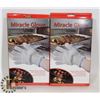 Image 1 : LOT OF TWO NEW MIRACLE GLOVE HOT SURFACE