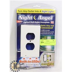 NEW NIGHT ANGEL LIGHTED WALL OUTLET COVER PLATE