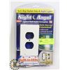 Image 1 : NEW NIGHT ANGEL LIGHTED WALL OUTLET COVER PLATE