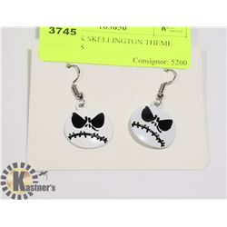 NEW JACK SKELLINGTON THEME EARRINGS