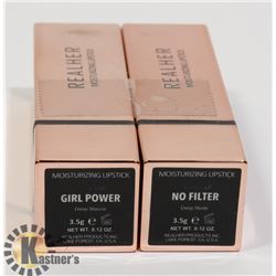 2 REALHER MOISTURIZING LIPSTICKS - DEEP MAUVE &