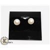 Image 1 : #172-FRESH WATER PEARL EARRINGS 9-10 mm