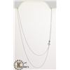 Image 1 : #108-STERLING SILVER NECKLACE 2pcs/18"