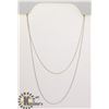 Image 1 : #116-STERLING SILVER NECKLACE 2pcs/18"
