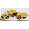 Image 1 : 2 ERTL DIECAST CATERPILLAR DUMP/ROCK TRUCKS