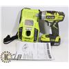Image 1 : RYOBI 18V CORDLESS DRILL WITH BATTERY AND CHARGER