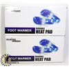 Image 1 : 2 NEW PAIRS OF PALM NRG REUSABLE FOOT HEAT & PAIN