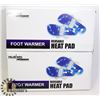 Image 1 : 2 NEW PAIRS OF PALM NRG REUSABLE FOOT HEAT & PAIN