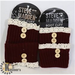 TWO STEVE MADDEN BOOT CUFFS