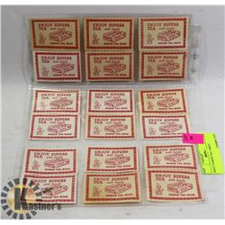SHEET NABOB TEA LABELS