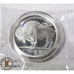 2015 0NE TROY OZ-31.1 GRAMS CHIEF .999 FINE SILVER