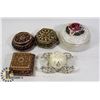 Image 1 : SET OF 5 DECORATIVE TRINKET BOXES
