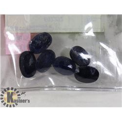 PACKAGE OF SIX SAPPHIRES 69.5 CT