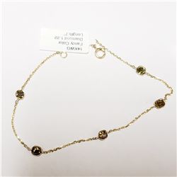 82) 14KT YELLOW GOLD FANCY CUT BROWN COLORED