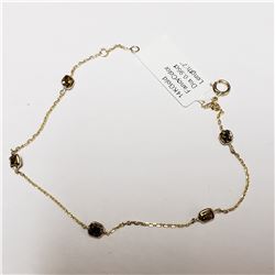 91) 14KT YELLOW GOLD FANCY CUT & COLORED BROWN