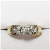 Image 2 : 96) 14KT YELLOW AND WHITE GOLD DIAMOND RING.