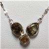 Image 3 : 87) 18KT WHITE GOLD FANCY CUT & COLORED BROWN