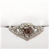 Image 1 : 83) 14KT WHITE GOLD FANCY CUT CHOCOLATE DIAMOND