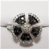 Image 1 : 67) 14KT WHITE GOLD FANCY COLORED BLACK DIAMOND