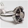 Image 3 : 67) 14KT WHITE GOLD FANCY COLORED BLACK DIAMOND