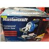 Image 1 : NEVER USED MASTERCRAFT COMPOUND MITRE SAW