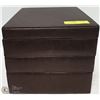 Image 1 : DELUXE LEATHER 3-LEVEL JEWELLERY BOX