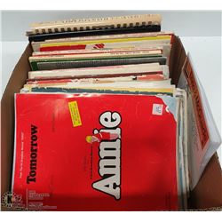 LARGE BOX FULL OF MUSIC BOOKS, SOME