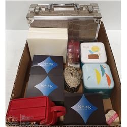 BOX WITH NEW COSMETIC STORAGE BOX,