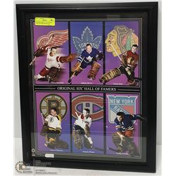 ORIGINAL SIX HALL OF FAMERS GOALIES TERRY SAWCHUK,