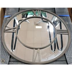 ROMAN THEMED MIRROR CLOCK WALL HANGING